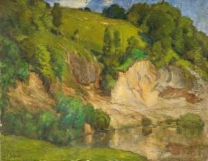 Landschaft Mitteich by Carl Schuch