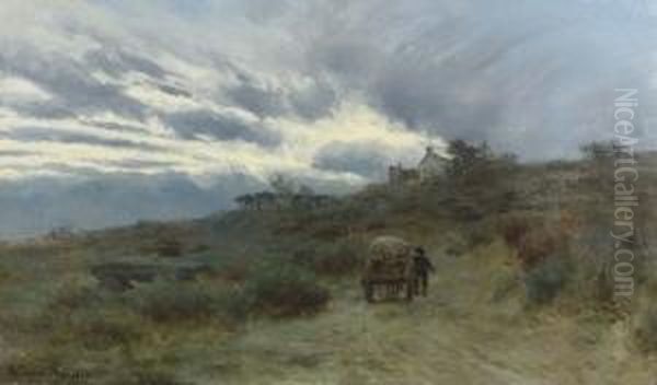 Landschaft Mit Stimmungsvoller Wolkenformation. - view 1