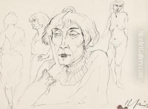 Sinnende Frauen by Johann Robert Schuerch