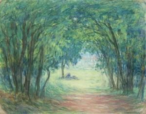Figure Seated On A Woodland Path Figure Seated On A Woodland Path