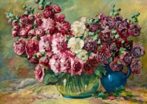 Stockrosen In Einer Vase thumbnail