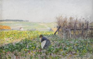 Etaples- Franskt Landskap by Anshelm Schultzberg