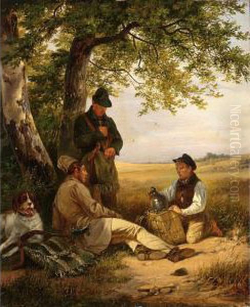 A Well Deserved Meal In The Fields - view 1