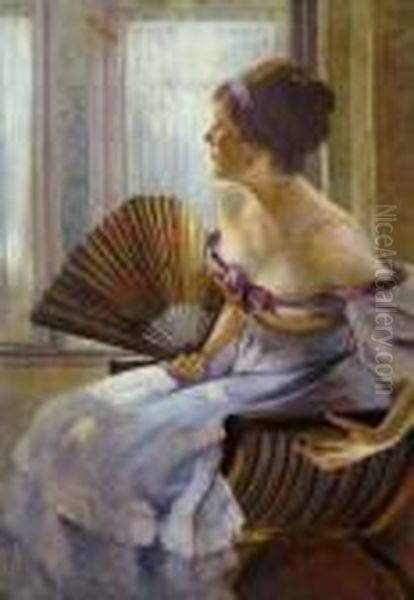Jeune Femme Dans Un Interieur. - view 1