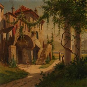 Gaard Ved Pompeie by Harald Peter W. Schumacher
