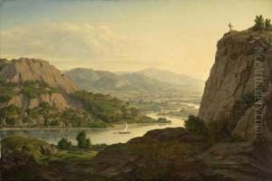 Elblandschaft An Der Porta Bohemica Bei Leitmeritz Elblandschaft An Der Porta Bohemica Bei Leitmeritz