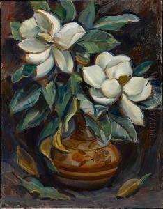 Magnolias In A Vase
