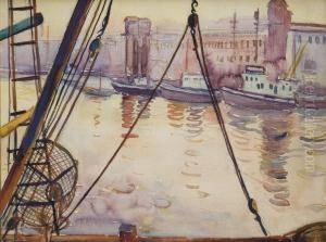 Boats In The Harbor by Donna Schuster