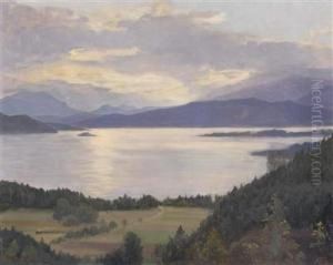 Worthersee Near Krumpendorf by Karl Maria Schuster