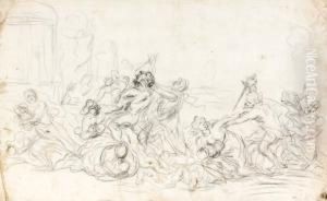 Scene De Massacre by Cornelis I Schut