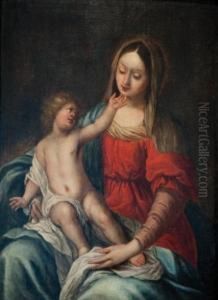 Vierge A L'enfant by Cornelis Iii Schut