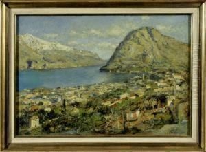 Italienische Kustenansicht Bei Genua