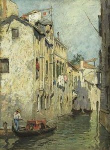 Canale Di Venezia by Friedrich Schutz