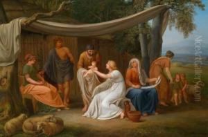 Ein Antikesfamilienideal by Johann Georg Schutz