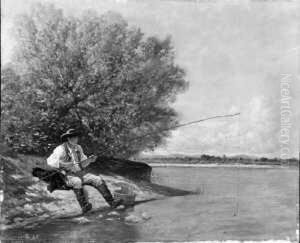 Monogrammiert Und Datiert Unten Links: 18 Ls (ligiert) 68. by Louis Frederic Schutzenberger