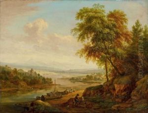 Landschaft Bei Florsheim by Christian Georg Schuttz II