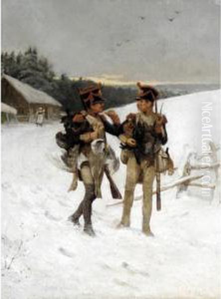 Two Officers With Game - view 1