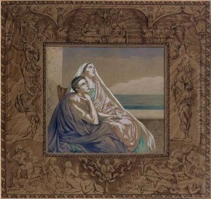 Saint Augustin Et Sainte Monica by Carlos Schwabe