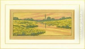Ria Aux Milieux Des Landes by Carlos Schwabe