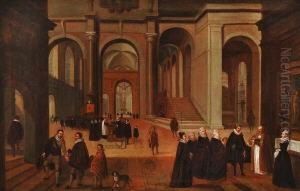 Kircheninterieur Mit
Figurenstaffage by Johann Michael Schwabeda