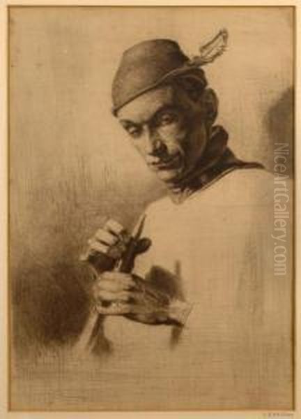 Man With A Flute - view 1