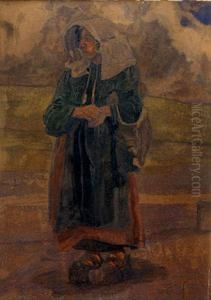 Dutch Farmer, Dutch Peasant Woman by Hans Schwaiger