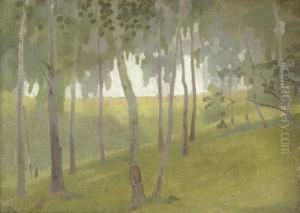 Birkenwaldchen Im Sommer by Pavel Fjodorowitsch Schwartz