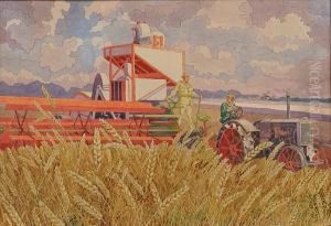 The Harvest by Pavel Fjodorowitsch Schwartz