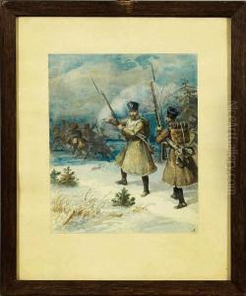 Winterlicheschlacht Im Vaterlandischen Krieg Wahrend Des Russlandfeldzuges1812 - view 1