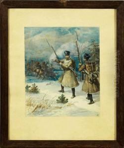 Winterlicheschlacht Im Vaterlandischen Krieg Wahrend Des Russlandfeldzuges1812