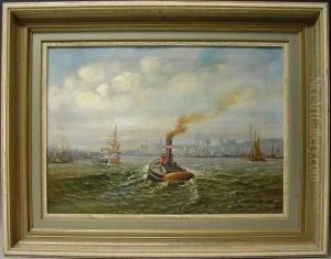 Hafenansicht by Otto Gottlieb Schwarz
