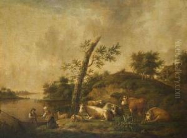 Paysage Avec Un Troupeau - view 1