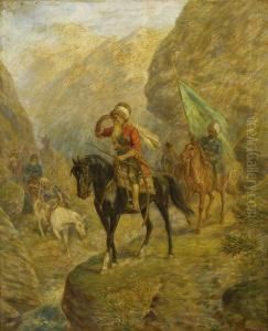 Kaukasische Reiter by Reinhold Schweitzer