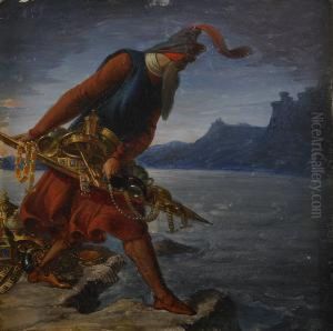 Mytologisk Scen by Heinrich Schwemminger