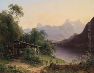 Blick Auf Zell Am See by Josef Schwemminger