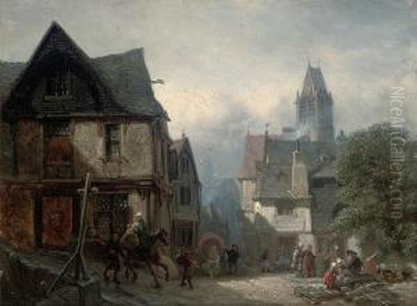 A Busy Market Place - view 1