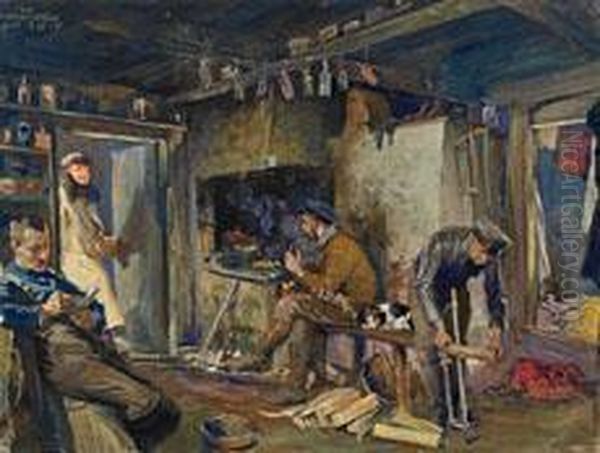 Deutsche Soldaten In Einer Bauernstube - view 1