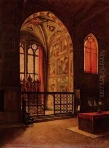 Interno Di Santa Croce A Firenze by Alfredo Scocchera