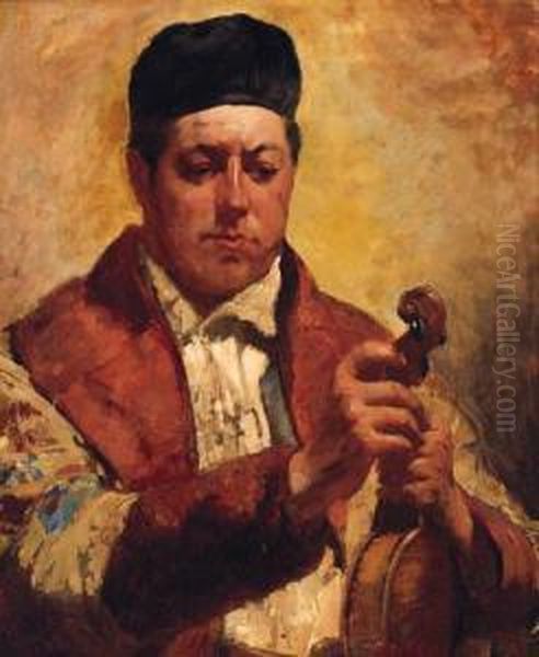 Tuning A Violin - view 1