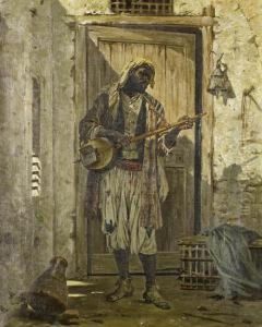 Portrait Of A Musician by Antonio, Cavaliero Scognamiglio