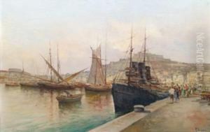 Hafen Von Neapel by Raimpondo Scoppa
