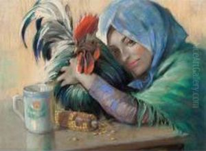 Fanciulla Con Gallo