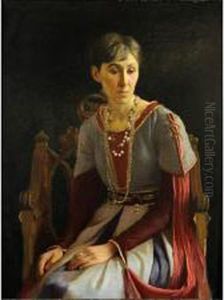 Portrait Of A Lady In Medieval Dress