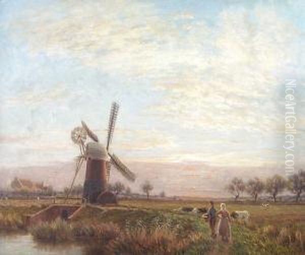 Reedham Mill, Sunset - view 1