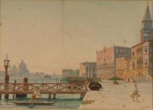 Italian Venezia Riviera; Venezia-palazzo by Lemmo Rossi Scotti