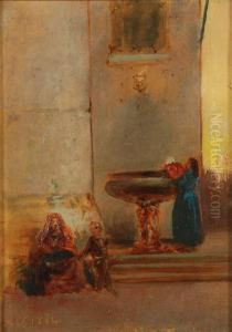 "figure In Un Interno" by Luigi Scrosati