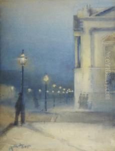 Night Scene Near Customs House, Cork