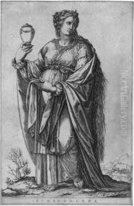 Hl. Magdalena by Adamo Scultori