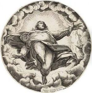 Two Engravings.
The Ascension Of Christ by Diana Scultori