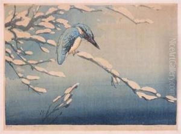 Kingfisher In Winter - view 1